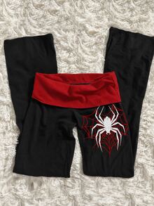 Attitoon Women's Casual Colorblock Patchwork Versatile Everyday Pants - Multicolor - View 1