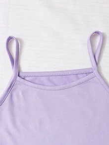 SHEIN Sparklyn 青少年女孩秋季套裝 3件組，復古風，拉鍊連帽衫，寬鬆針織，秋季假日休閒舒適穿搭 - 紫色 - 查看 3