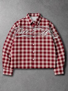 Manfinity EMRG Men's Button-Down Plaid Long Sleeve Shirt For Daily Wear - Multicolor - View 1