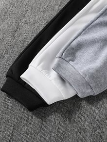 SHEIN Casual vardagsset för tween-pojke med långärmad hoodie och byxor - Multifärgad - Visa 7