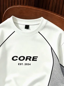 OldRiff Standard Size Men's Regular Fit Crew Neck Pullover Sweatshirt With Thermal Lining, Casual Versatile - White - View 3