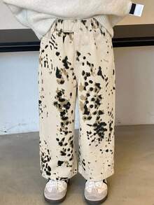 Dazy Kids Boys (Small) Leopard Print Straight Leg Casual Denim Jeans, Autumn/Winter - Beige - View 6