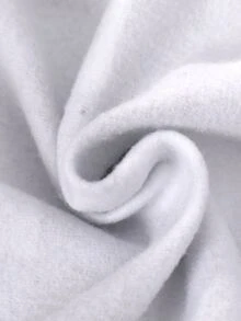 SHEIN 男嬰秋冬黑白拼接字母印花拉鍊連帽衛衣外套與長褲休閒套裝，適合節日穿搭、萬聖節、聖誕禮物 - 黑色 - 查看 7