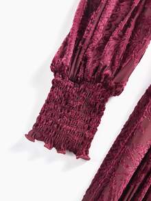 MOTF Tall WOMEN'S TALL LONG DRESSES - Burgundy - View 5