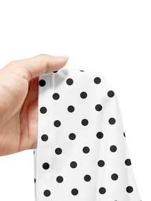 ROMWE Y2K Dark Punk Mustache Polka Dot Sexy Vintage Women's Camisole - White - View 5