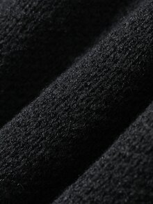 DAZY Men's Letter Pattern Casual Daily Long Sleeve Sweater - Black - View 9