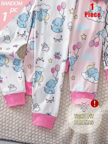 Bộ 2 món đồ ngủ cho bé gái trẻ - Hồng - Xem 5