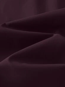 GlowEve CURVE 大尺碼女款捲袖寬鬆休閒夾克，純色，適合日常、通勤，秋冬穿搭 - 酒紅色 - 查看 5