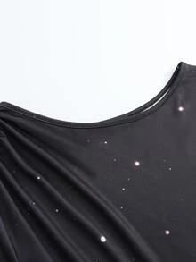 SHEIN Women's Long Starry Print Elegant Dress - Multicolor - View 4