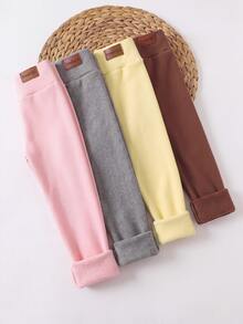 SHEIN 女童 2件組 純棉高腰內搭褲 - 彩色 - 查看 2