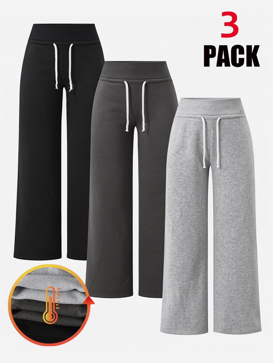 3PCS Tween Girls Sweatpants - Multicolor - View 1