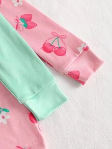 4PCS Young Girls Pajamas - Multicolor - View 7