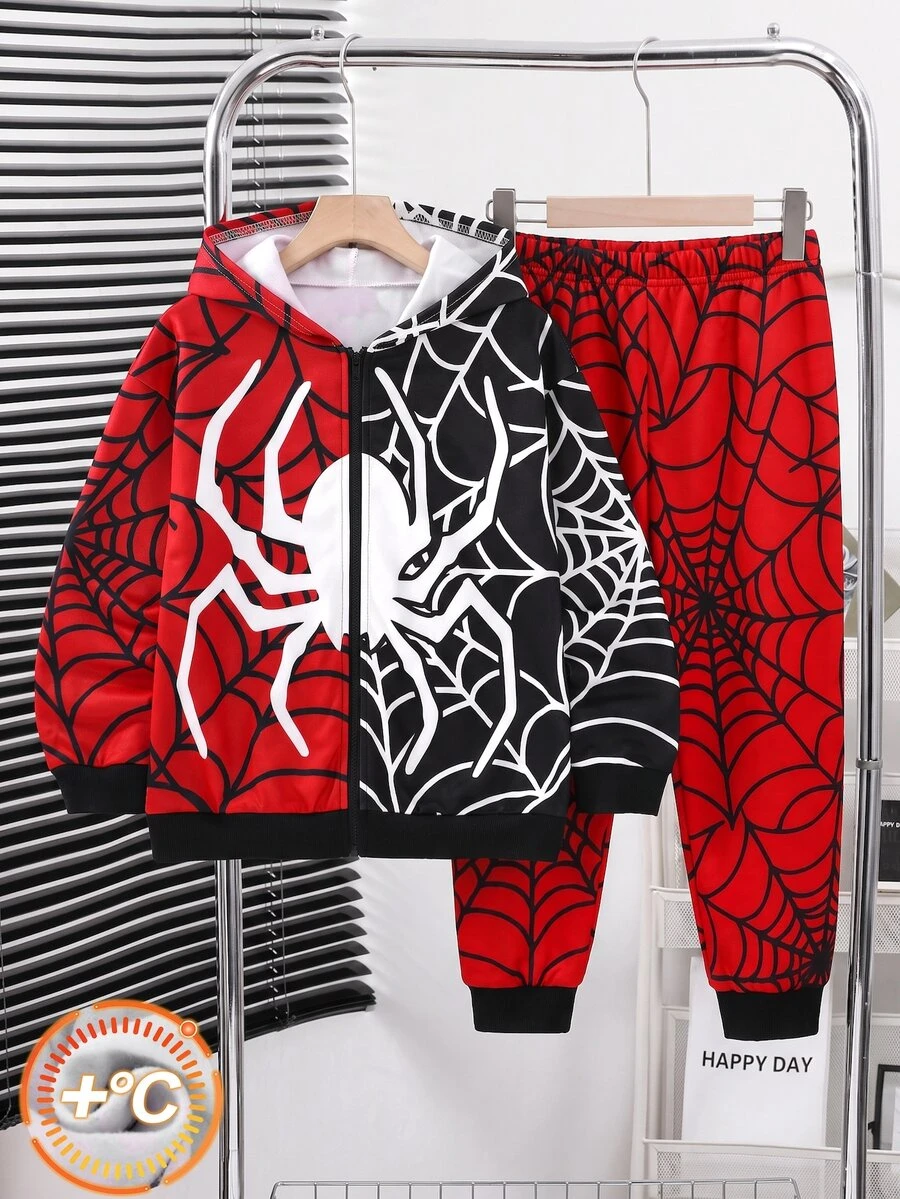 SHEIN 青少年男孩灰色簡約剪影手寫字母花卉衛衣,休閒學院風舒適時尚簡約實用百搭柔軟面料,適合日常穿著、上學、旅行、戶外運動,秋冬季 - 彩色 - 查看 1