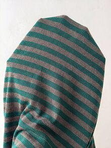 SHEIN PETITE 女款秋冬新款超低腰黑色條紋長褲 - 彩色 - 查看 7