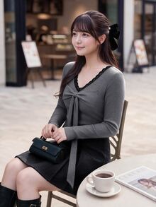 Bijouette Plus Size Women's Lace Patchwork Pleated Casual Daily Wear T-Shirt - Grey - View 5