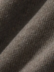 DAZY Spring/Autumn Solid Brown Textured Knit High Neck Fitted Base Layer Commute Korean Style Long Sleeve Men's Sweater - Grey - View 9