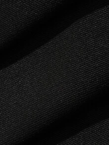 DAZY Women's Pleated 2 In 1 Casual Solid Color Korean Style Loose Fit Long Pants - Black - View 9