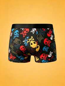 Notgurli Novelty MultiColored Skeleton Skull Cross Bone Men BoxerBriefs, Breathable Comfort Stretch Printed Casual Men Underwear - Multicolor - View 2