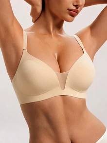 Barelissa Casual-Casual 3件組極簡純色深U領細肩帶露背女款內衣 - 彩色 - 查看 7