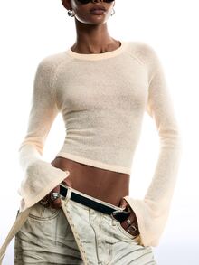 LYSMO Women Sweaters - Apricot - View 1