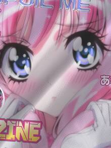ROMWE Anime Girl Vintage Magazine Sexy Sheer Mesh Long Sleeve Women's Top - Pink - View 3