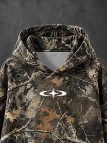 Sport MetroGents Men's Branch Print Long Sleeve Casual Pocket Sweatshirt - Multicolor - View 5