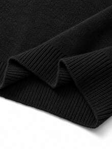 Manfinity Homme Men's Long Sleeve Casual Knit Cardigan With Airplane Buckle Placket - Black - View 4