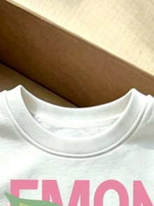 (1套) 嬰兒女童秋冬休閒清新檸檬字母玫瑰粉與白色直條紋圓領衛衣＋寬腿褲 - 彩色 - 查看 6