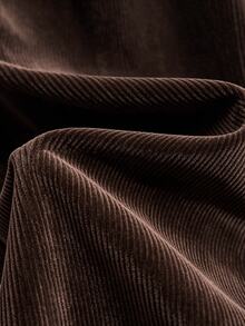 GlowEve Pocket Decor Waist Flared Leg Elegant Women Pants - Brown - View 8