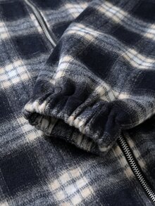 STYNVO Men's Plaid Casual Daily Wear Hooded Overcoat - Multicolor - View 4