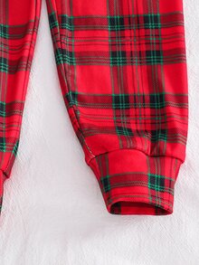 SHEIN 男童聖誕恐龍印花修身睡衣 2 件套 - 彩色 - 查看 4