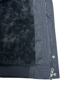 Manfinity Homme Men's Thermal Lined Casual Workwear Thickened Jacket - Black - View 7