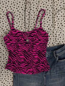 Attitoon Women's Casual Sexy Spaghetti Strap Fitted Tank Top - Multicolor - View 3