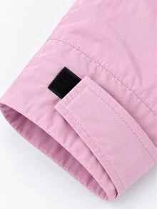 SHEIN BASICS جاكيت سوفت شيل نسائي بلون موحد مع سحاب، كاجوال متعدد الاستخدامات للاستخدام اليومي والخارجي - وردي فاتح - مشاهدة 9