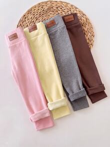 SHEIN 女童 2件組 純棉高腰內搭褲 - 彩色 - 查看 8
