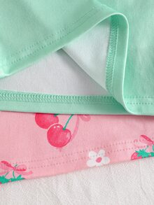 4PCS Young Girls Pajamas - Multicolor - View 5