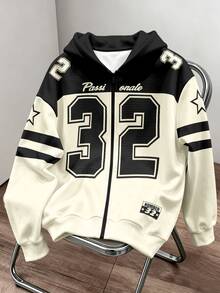 Chillumni Men's Digital Print Zip-Up Casual Hoodie - Multicolor - View 3