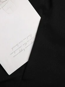 SHEIN Serisse Kids Tween女孩休閒街頭風針織粉色立領拉鍊開衩修身夾克與喇叭褲休閒運動套裝，針織套裝，學院風套裝 - 黑色 - 查看 6