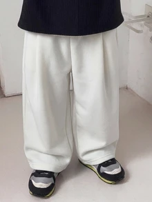 DAZY 男嬰休閒彈性腰鬆管褲幼兒 - 杏色 - 查看 5