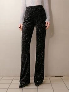 MOTF PREMIUM WOMEN'S ELASTIC WAIST SLIM FIT LONG PANTS - Black - View 4