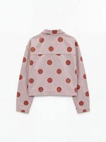 Nöista Oversized Cropped Jacket With Chinese Buttons, Casual Fall Jacket For Women, Layering Piece, Smart Casual Cozy - Pink - View 7