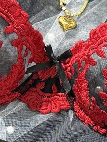 SHEIN 女款性感內衣套裝 4件組 - 彩色 - 查看 4
