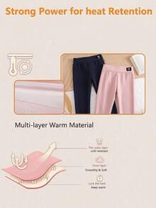 Tween Girl Casual Versatile Denim Leggings 2 Pieces Set - Multicolor - View 7