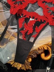 SHEIN 女款性感內衣套裝 4件組 - 彩色 - 查看 5