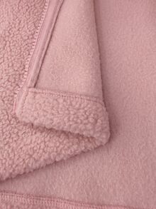 INAWLY Women's Light Pink Plush Long-Sleeve Coat For Autumn And Winter; Suitable For Halloween, Outings, Commuting, And Everyday Wear. - Pink - View 5