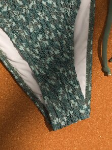 Swim Vcay Halloween Women's Sexy Tropical Fall/Summer Halter Pattern Bikini Set Crochet Ribbon Shell Decor Drawstring Vacation Skirt Beach Date Night Outfit - Multicolor - View 5