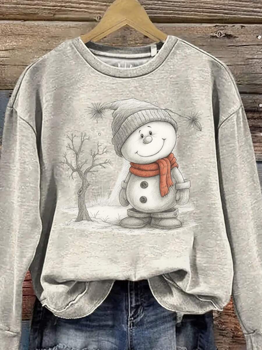 Resyla Plus-Size Lightweight Sports Sweatshirt, Creative 2D Flat Print Sweatshirt, Multi-Color Casual Crew Neck Pullover, Machine Washable, Comfortable For A - Apricot - View 1