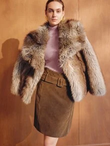 MOTF PREMIUM WOMEN'S AUTUMN/WINTER HIGH NECK RIBBED SLIM FIT SWEATER - Dusty Pink - View 6