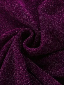 GlowEve CURVE Women's Fashion V-Neck Sleeveless Waist-Cinching Slit Bodycon Dress - Purple - View 9