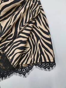 SHEIN Franclia 女款蕾絲休閒迷你裙 - 彩色 - 查看 3